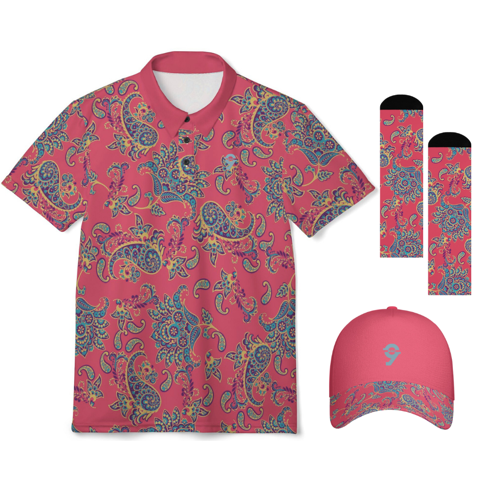Rose Paisley Golf Set
