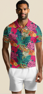 Tropical Print Golf Set